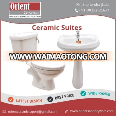 Toilet and Wash Basin with Pedestal Set Sanitary Ware Ceramic Bathroom Suite