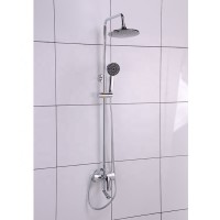 Cheap bathroom bath shower tray with mixer faucets