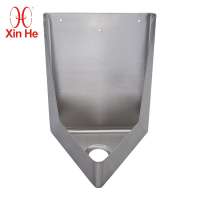 Bathroom stainless steel wall hung corner used urinals